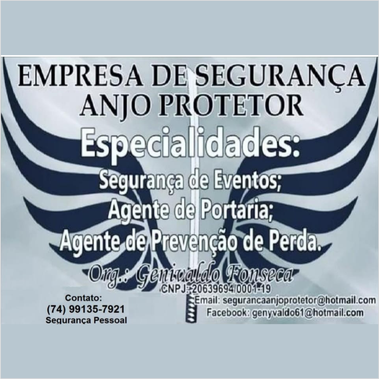 ANJO PROTETOR SEGURANÇA